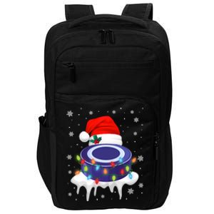 Cute Christmas Hockey Santa Hat Xmas Light Gift Impact Tech Backpack