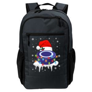 Cute Christmas Hockey Santa Hat Xmas Light Gift Daily Commute Backpack