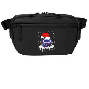 Cute Christmas Hockey Santa Hat Xmas Light Gift Crossbody Pack