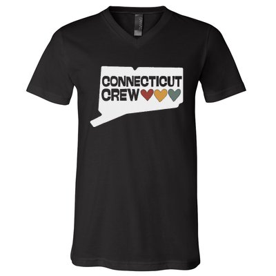 Connecticut Crew Hearts Cousins V-Neck T-Shirt