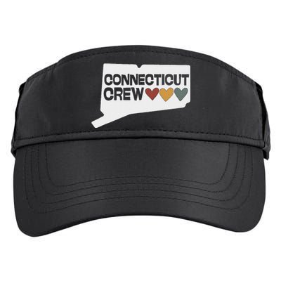 Connecticut Crew Hearts Cousins Adult Drive Performance Visor