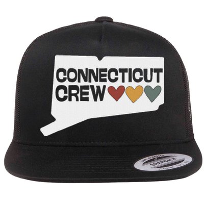 Connecticut Crew Hearts Cousins Flat Bill Trucker Hat