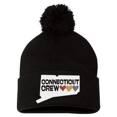 Connecticut Crew Hearts Cousins Pom Pom 12in Knit Beanie