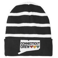 Connecticut Crew Hearts Cousins Striped Beanie with Solid Band