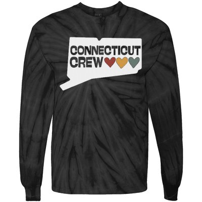 Connecticut Crew Hearts Cousins Tie-Dye Long Sleeve Shirt