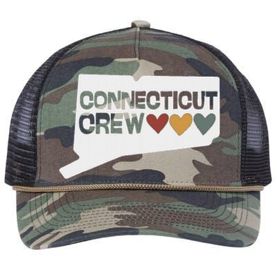 Connecticut Crew Hearts Cousins Retro Rope Trucker Hat Cap