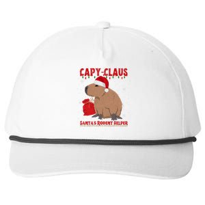 Capybara Christmas Holidays Funny Santa Xmas Capy Claus Snapback Five-Panel Rope Hat