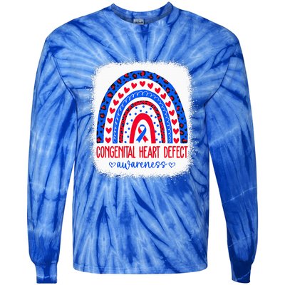 Chd Congenital Heart Defect Awareness Month Tie-Dye Long Sleeve Shirt