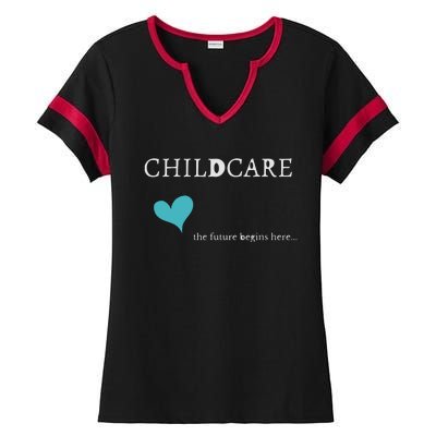 Childcare Ladies Halftime Notch Neck Tee