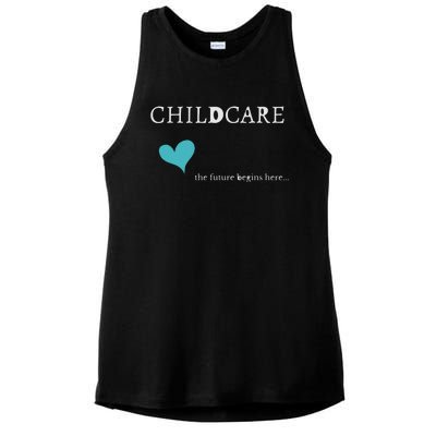 Childcare Ladies PosiCharge Tri-Blend Wicking Tank