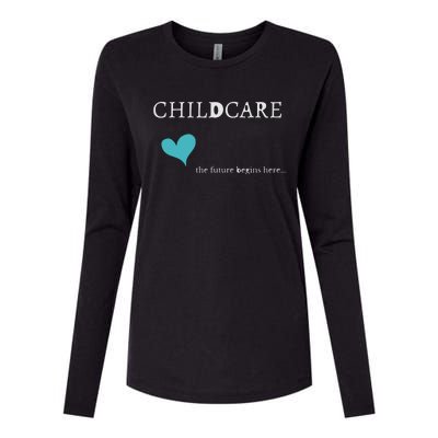 Childcare Womens Cotton Relaxed Long Sleeve T-Shirt