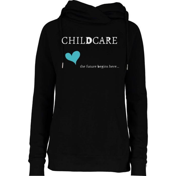 Childcare Womens Funnel Neck Pullover Hood