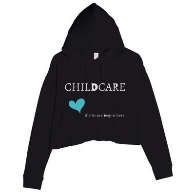 Childcare Crop Fleece Hoodie