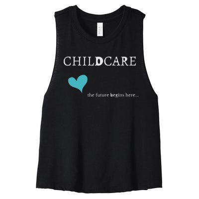 Childcare Women's Racerback Cropped Tank