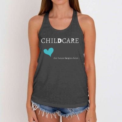 Childcare Women's Knotted Racerback Tank