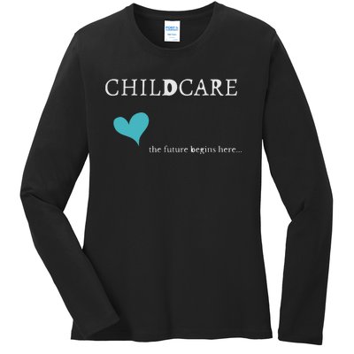 Childcare Ladies Long Sleeve Shirt