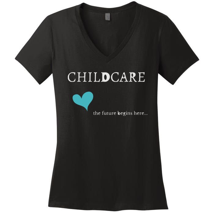 Childcare Women's V-Neck T-Shirt