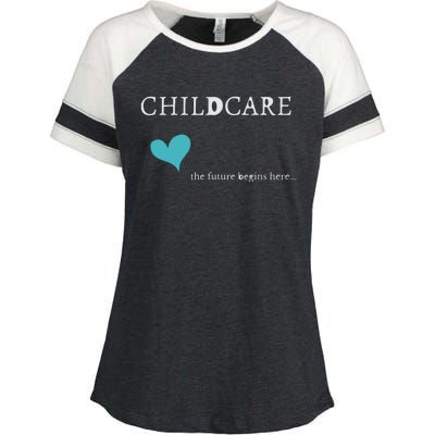 Childcare Enza Ladies Jersey Colorblock Tee