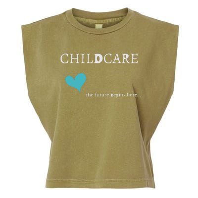 Childcare Garment-Dyed Women's Muscle Tee