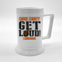 Chase County High School Get Loud Longhorns Beer Stein