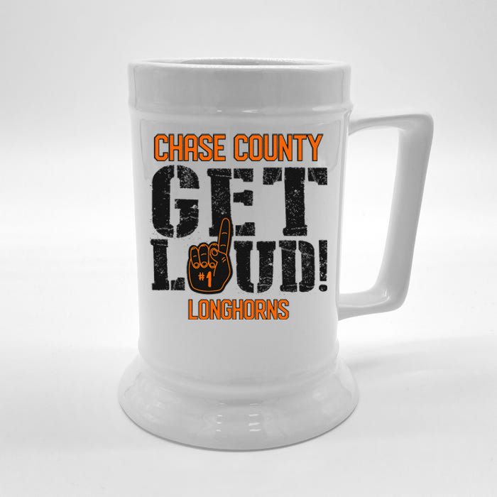 Chase County High School Get Loud Longhorns Beer Stein