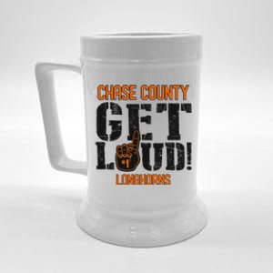 Chase County High School Get Loud Longhorns Beer Stein