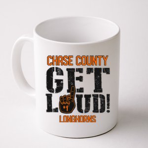 Chase County High School Get Loud Longhorns Coffee Mug