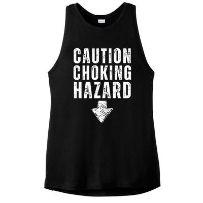 Caution Choking Hazard Ladies PosiCharge Tri-Blend Wicking Tank