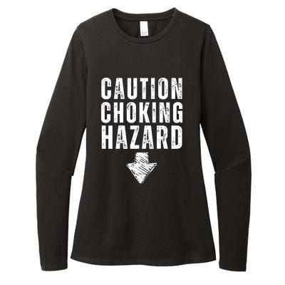 Caution Choking Hazard Womens CVC Long Sleeve Shirt