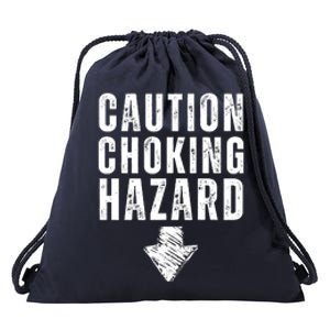 Caution Choking Hazard Drawstring Bag