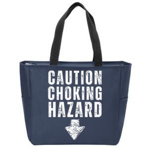 Caution Choking Hazard Zip Tote Bag