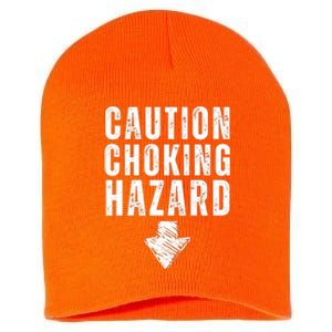 Caution Choking Hazard Short Acrylic Beanie