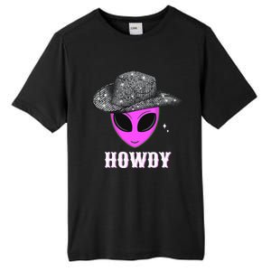 Cool Cowboy Hat Alien Howdy Space Western Disco Theme Tall Fusion ChromaSoft Performance T-Shirt