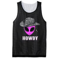 Cool Cowboy Hat Alien Howdy Space Western Disco Theme Mesh Reversible Basketball Jersey Tank