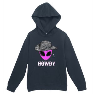 Cool Cowboy Hat Alien Howdy Space Western Disco Theme Urban Pullover Hoodie