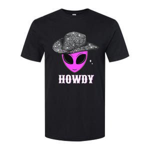 Cool Cowboy Hat Alien Howdy Space Western Disco Theme Softstyle CVC T-Shirt