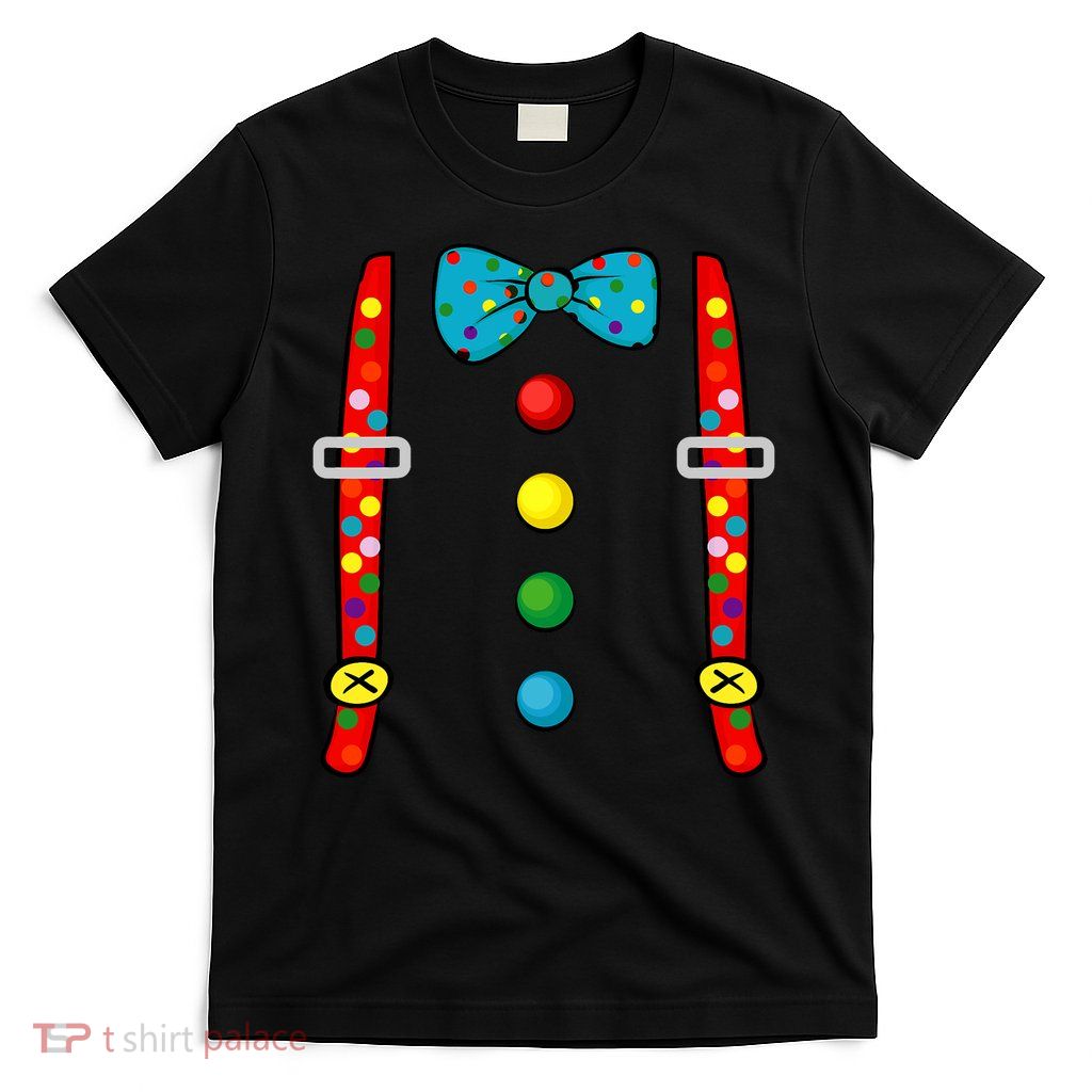 Clown Costume Halloween Funny Circus Clown Diy Costume T-Shirt