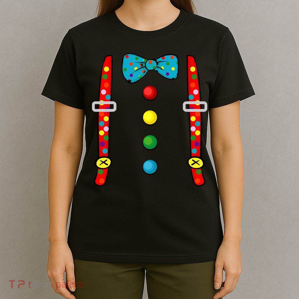Clown Costume Halloween Funny Circus Clown Diy Costume T-Shirt