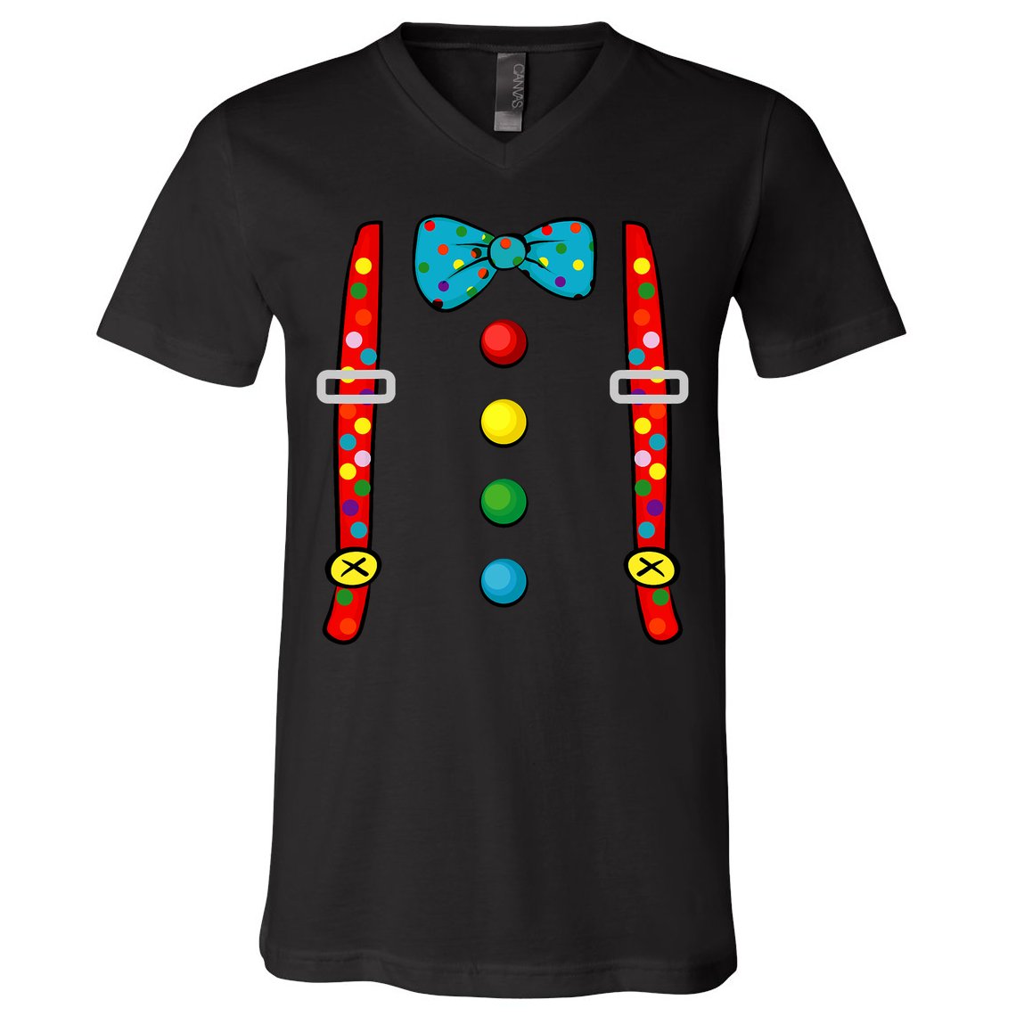 Clown Costume Halloween Funny Circus Clown Diy Costume V-Neck T-Shirt
