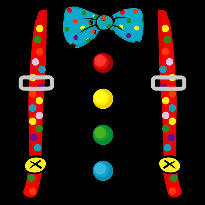 Clown Costume Halloween Funny Circus Clown Diy Costume Backpack