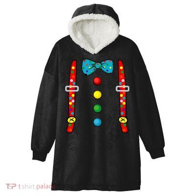Clown Costume Halloween Funny Circus Clown Diy Costume Hooded Wearable Blanket