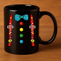 Clown Costume Halloween Funny Circus Clown Diy Costume 11oz C Handle Ceramic Mug
