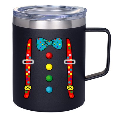Clown Costume Halloween Funny Circus Clown Diy Costume 12oz Stainless Steel Coffee Mug