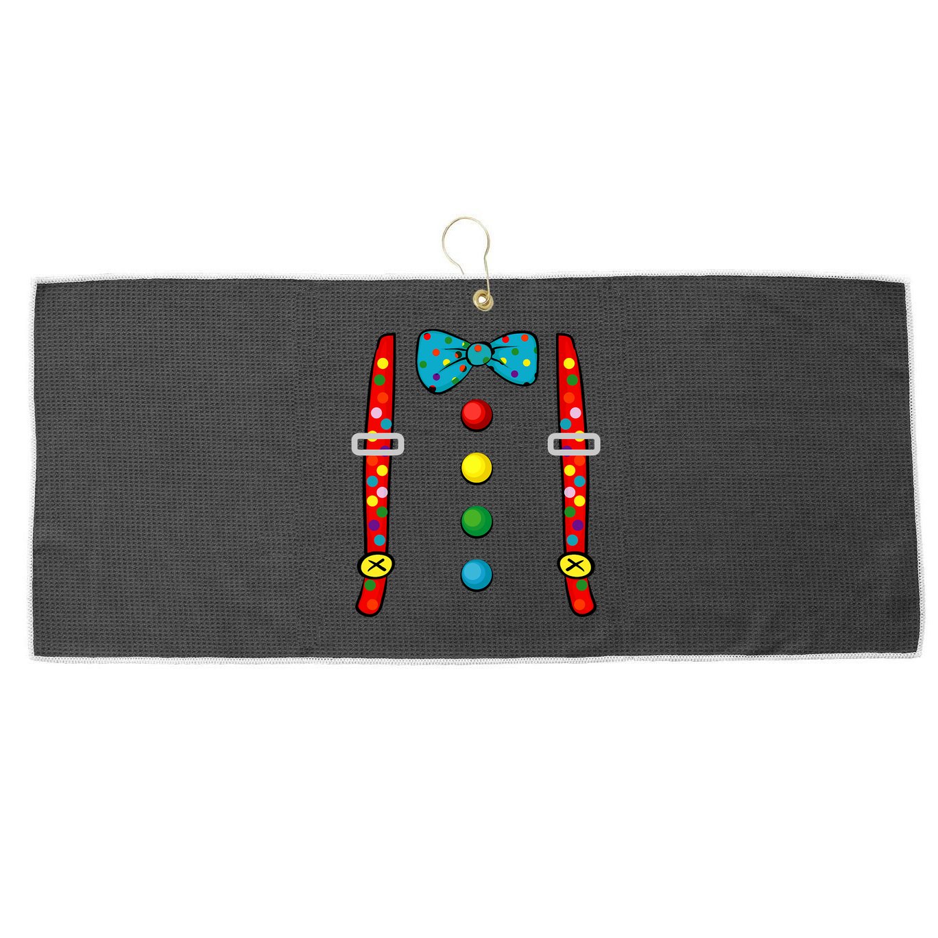 Clown Costume Halloween Funny Circus Clown Diy Costume Large Microfiber Waffle Golf Towel
