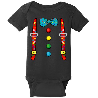 Clown Costume Halloween Funny Circus Clown Diy Costume Baby Bodysuit