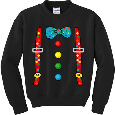 Clown Costume Halloween Funny Circus Clown Diy Costume Kids Sweatshirt