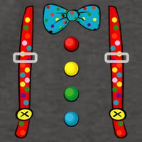 Clown Costume Halloween Funny Circus Clown Diy Costume Vector Backpack