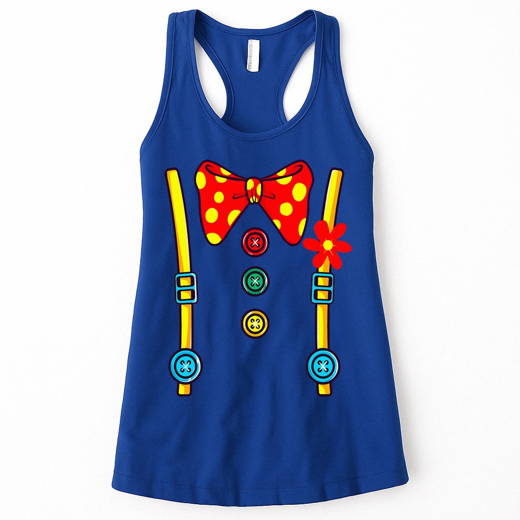 Clown Costume Halloween Circus Womens Tank Top
