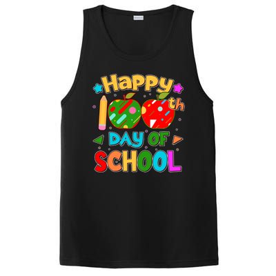 Cute Colorful Happy 100th Day Of School PosiCharge Competitor Tank