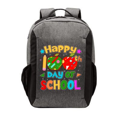 Cute Colorful Happy 100th Day Of School Vector Backpack